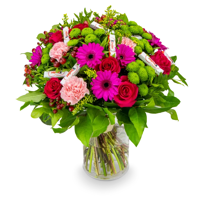 flower mix with chocolate